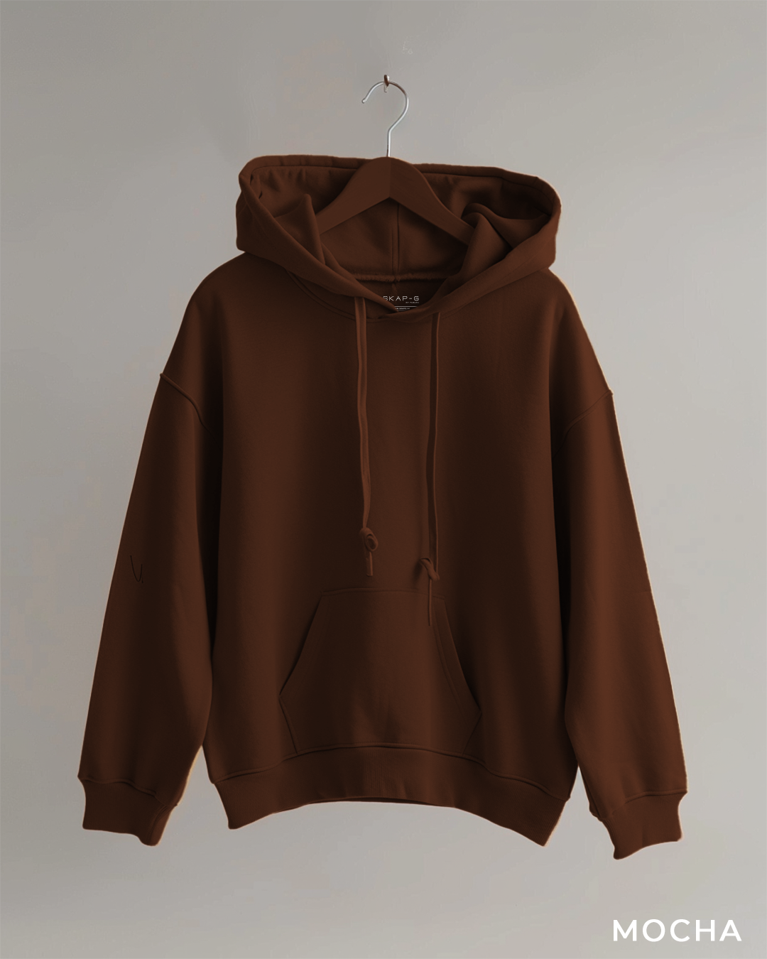 Mocha Oversized Hoodie & Lounge Shorts Co-Ords