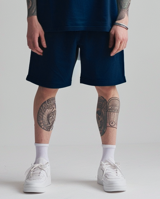Navy Blue Lounge Shorts
