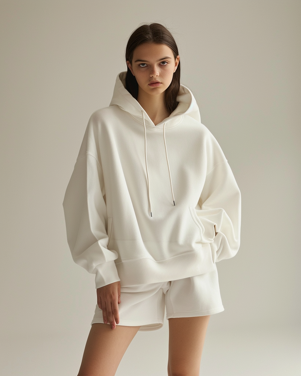 Blanche Oversized Hoodie & Lounge Shorts Co-Ords