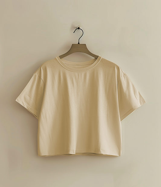 Fawn Oversized Crop T-Shirt & Lounge Pants Co-Ords