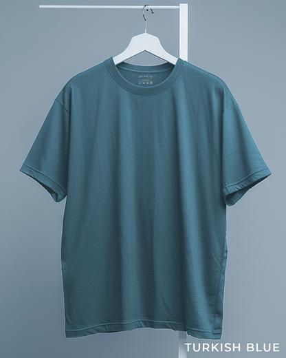 Turkish Blue Female Oversized T-Shirt