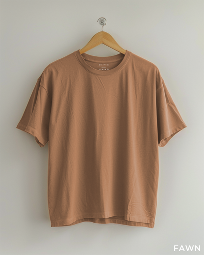 Fawn Male Oversized T-Shirt & Lounge Shorts Co-Ords