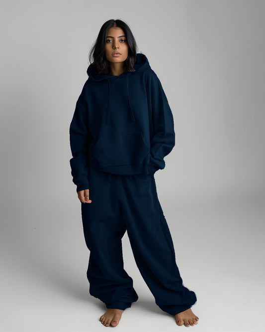 Oxford Blue Female Oversized Hoodies & Lounge Pants Co-Ords