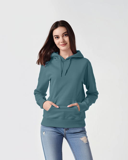 Turkish Blue Female Regular Summer Hoodie