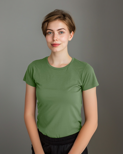 Sage Green Female Regular T-Shirt