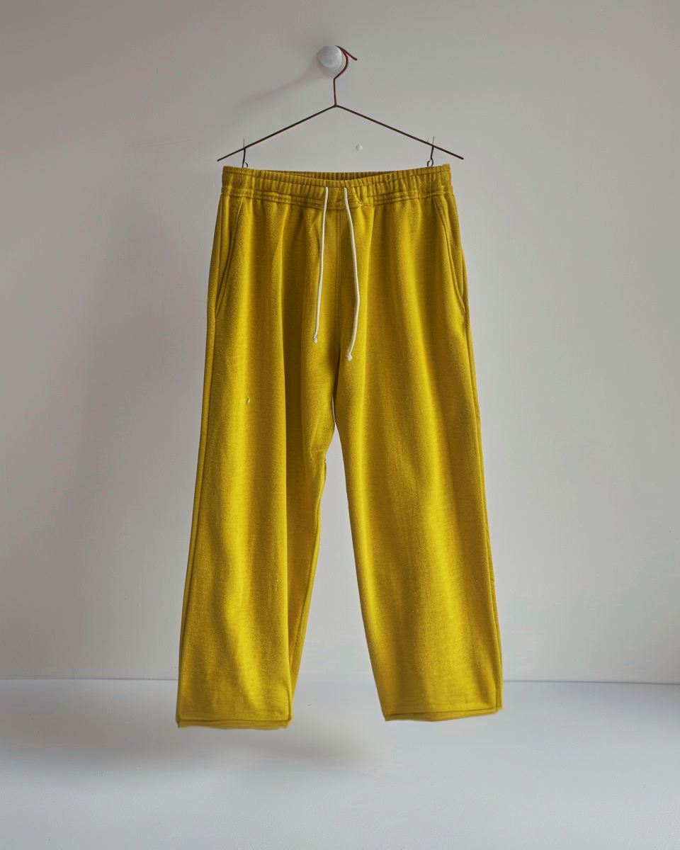 Yellow Orche Oversized Crop T-Shirt & Lounge Pants Co-Ords