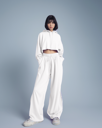 Blanche Female Oversized Summer Crop Hoodies & Lounge Pants Co-Ords