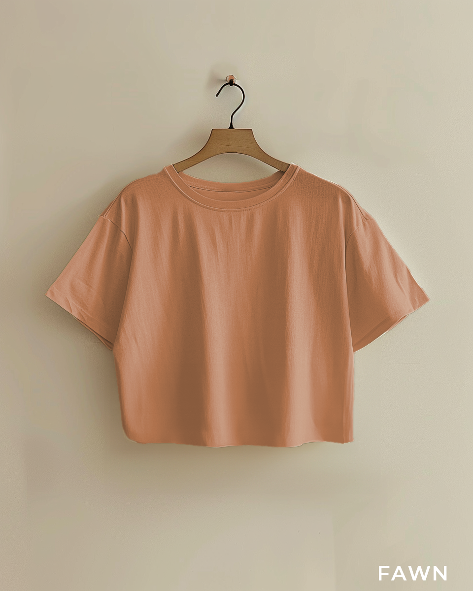 Fawn Crop Oversized T-Shirt