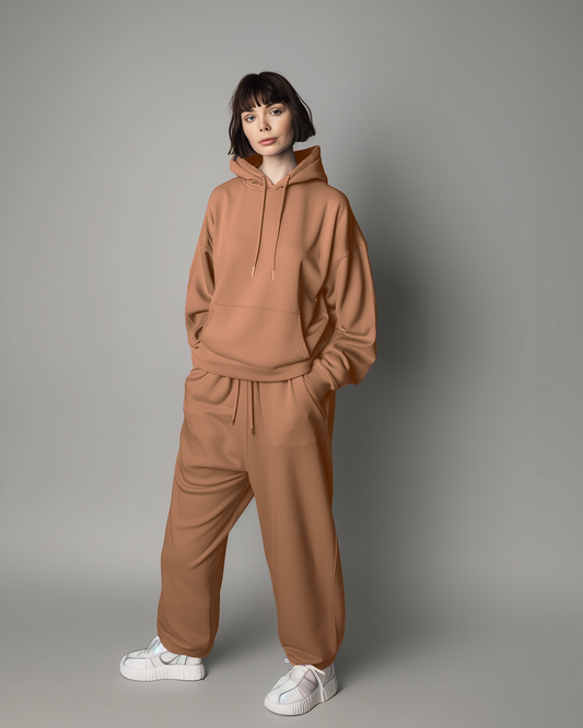 Fawn Female Oversized Hoodies & Lounge Pants Co-Ords