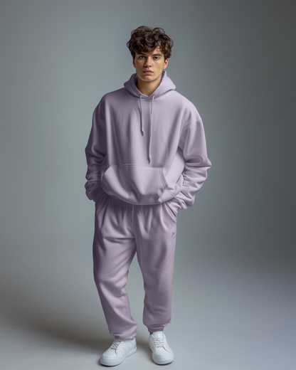 Lilac Male Oversized Hoodie & Lounge Pants Co-Ords