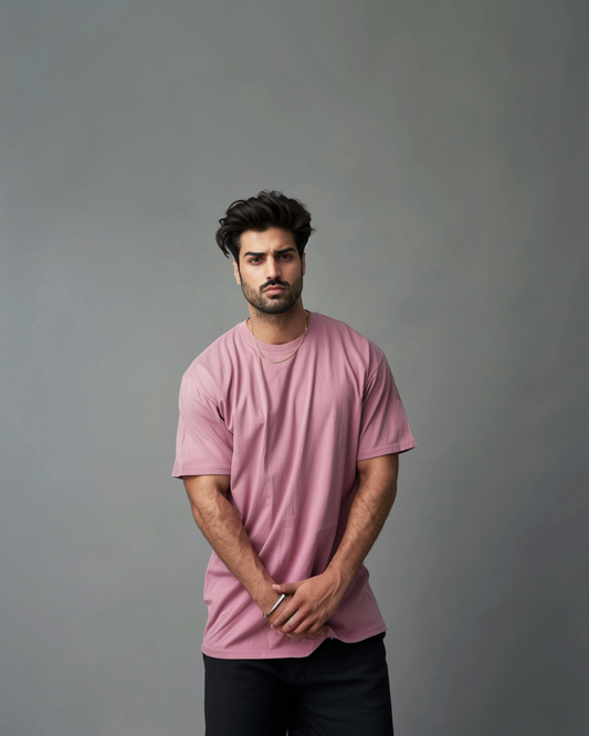 Mauve Male Oversized T-Shirt