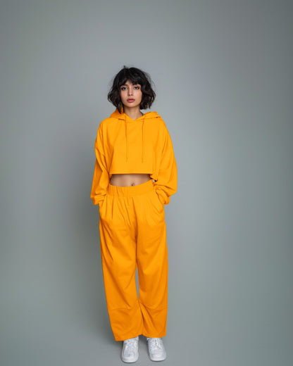Alfonso Oversized Summer Crop Hoodies & Lounge Pants Co-Ords