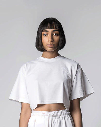 Blanche Crop Oversized T-Shirt