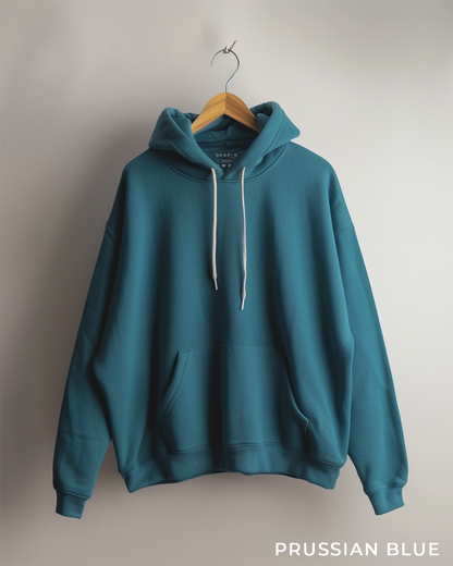 Prussain Blue Female Oversized Hoodie & Lounge Pants Co-Ords