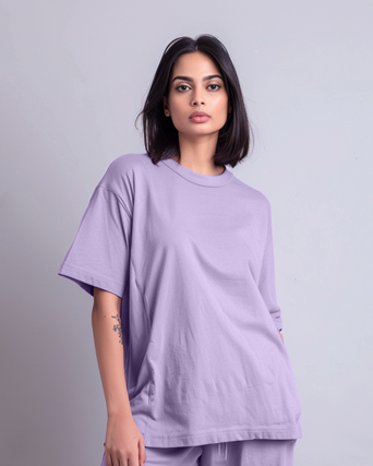 Lilac Female Oversized T-Shirt