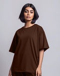 Mocha Female Oversized T-Shirt