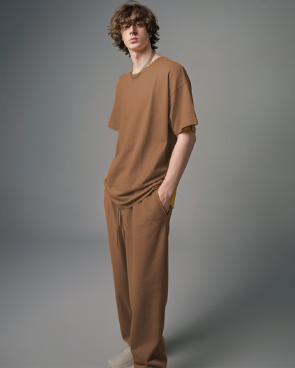 Fawn Male Oversized T-Shirt & Lounge Pants Co-Ords