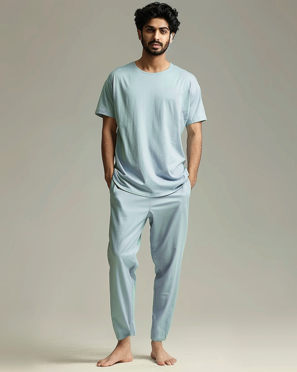 Seafoam Mist Oversized T-Shirt & Lounge Pants Co-Ords