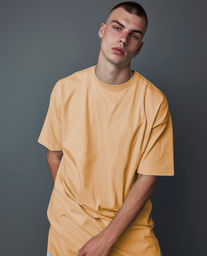 Beige Male Oversized T-Shirt