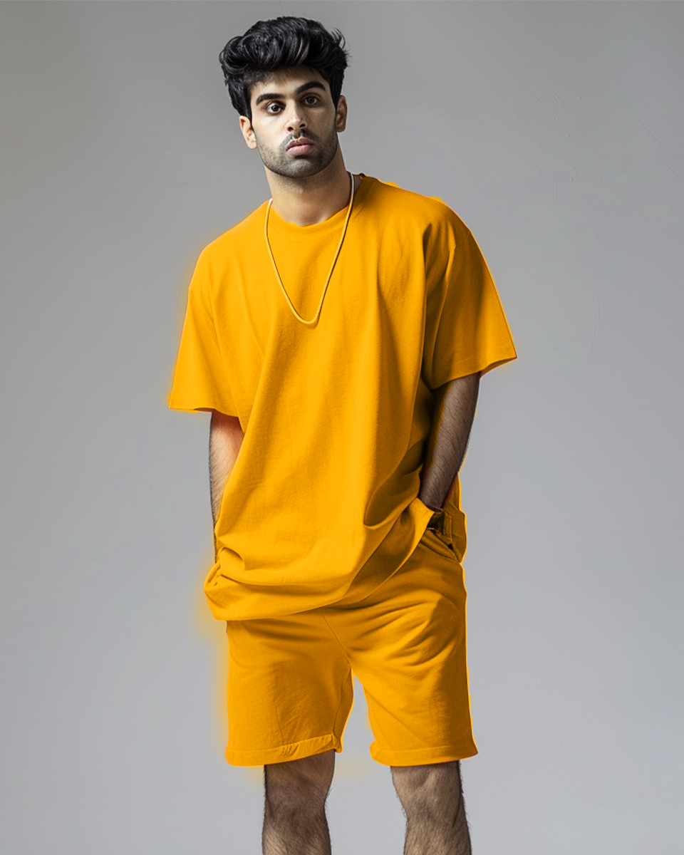 Alfonso Male Oversized T-Shirt & Lounge Shorts Co-Ords