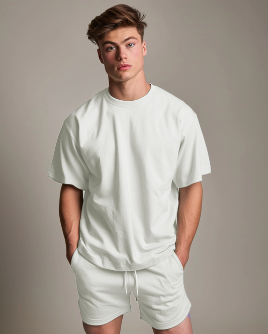 Blanche Male Oversized T-Shirt & Lounge Shorts Co-Ords