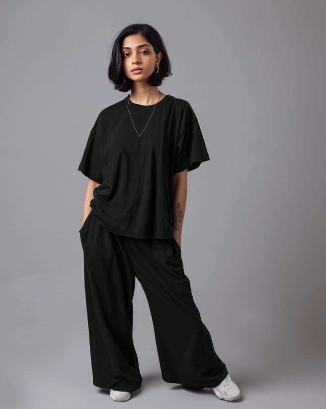 Raven Oversized T-Shirt & Lounge Pants Co-Ords