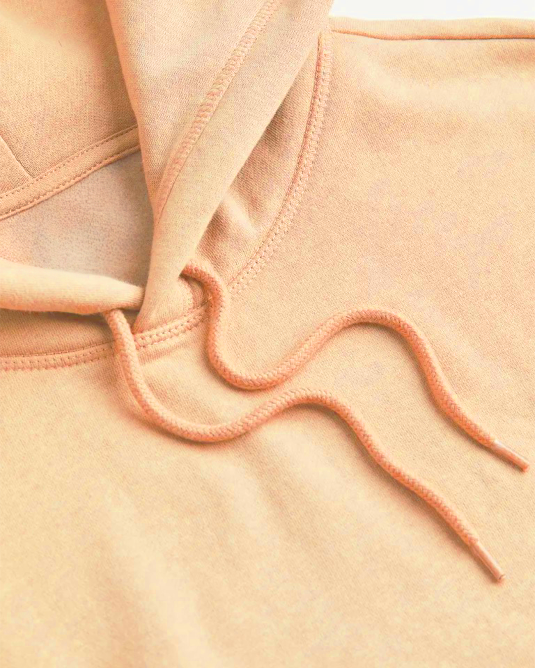 Beige Oversized Summer Crop Hoodie