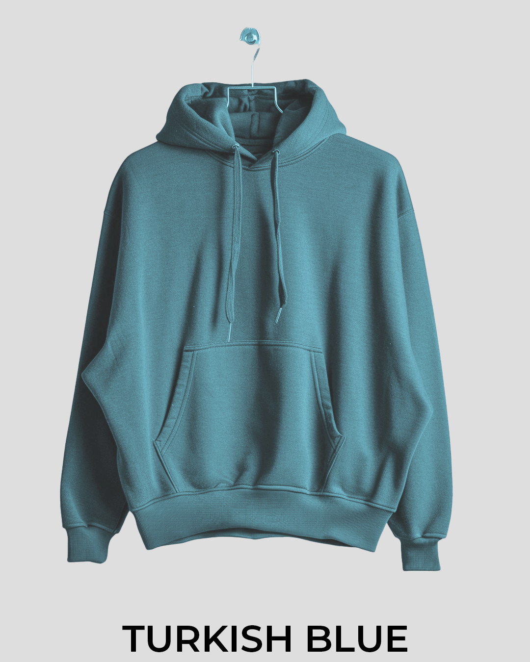 Turkish Blue Female Oversized Summer Hoodie