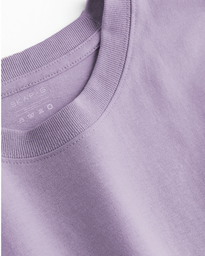 Lilac Crop Oversized T-Shirt