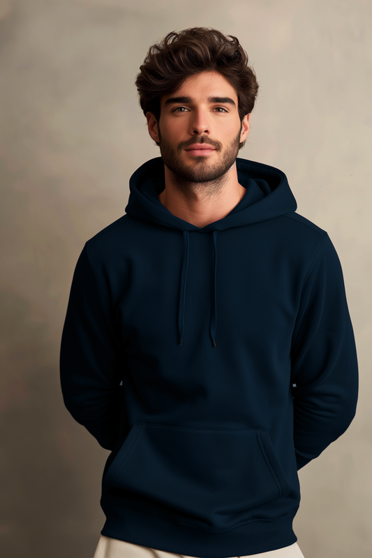 Oxford Blue Male Regular Summer Hoodie