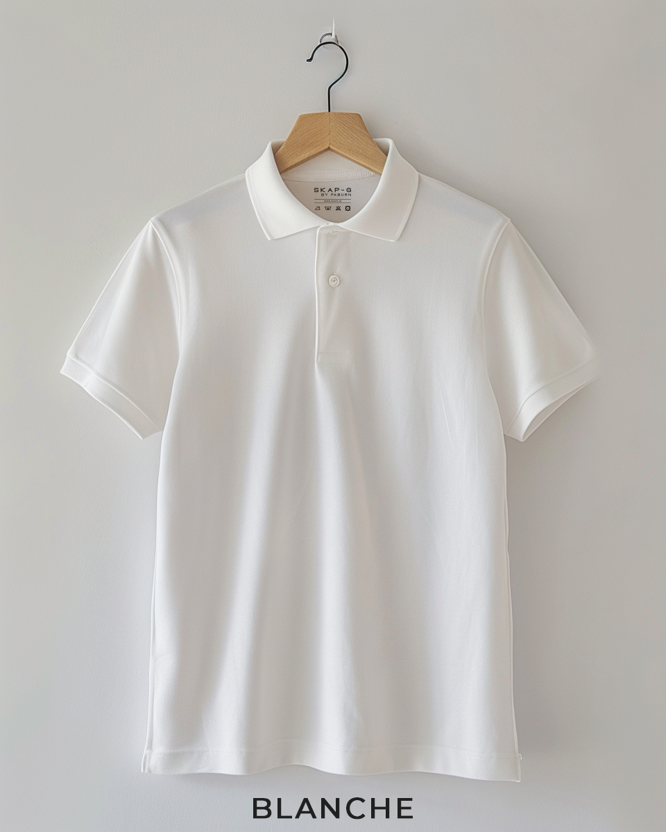 Blanche Female Solid Polo T-Shirt