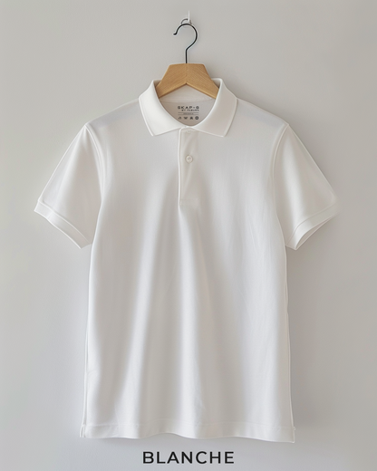 Blanche Male Solid Polo T-Shirt