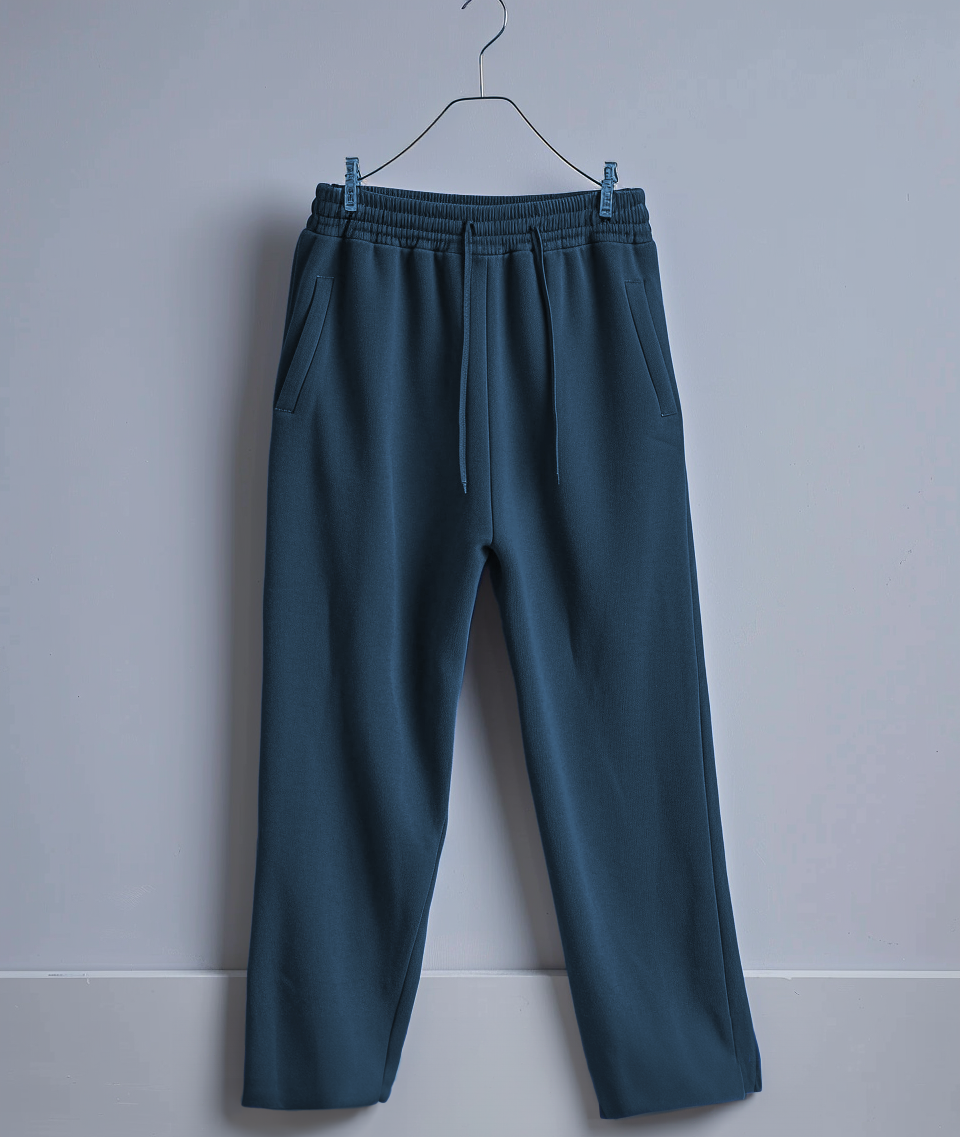 Prussian Blue Oversized Crop T-Shirt & Lounge Pants Co-Ords