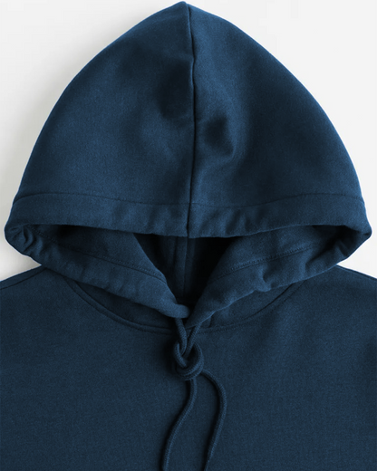 Prussian Blue Oversized Crop Hoodie & Lounge Pants Co-Ords