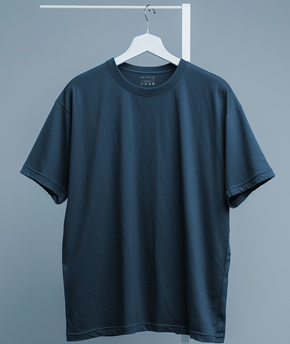 Prussian Blue Oversized T-shirt & Lounge Shorts Co-Ords