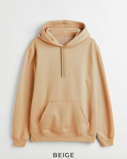 Beige Male Regular Summer Hoodie