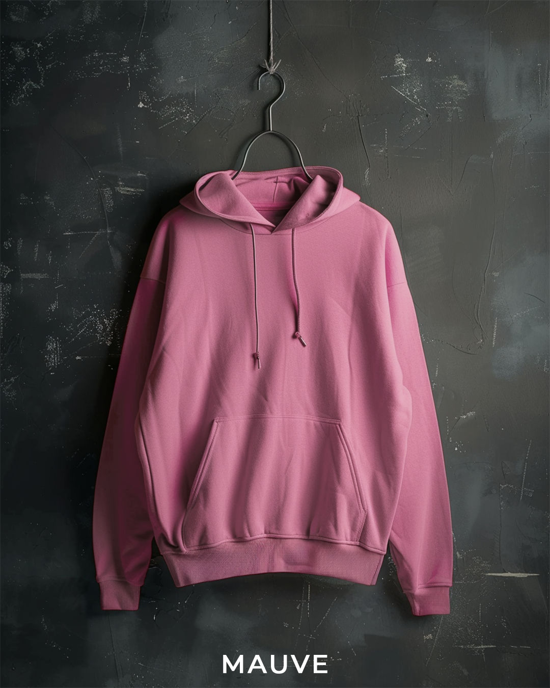 Mauve Male Regular Summer Hoodie