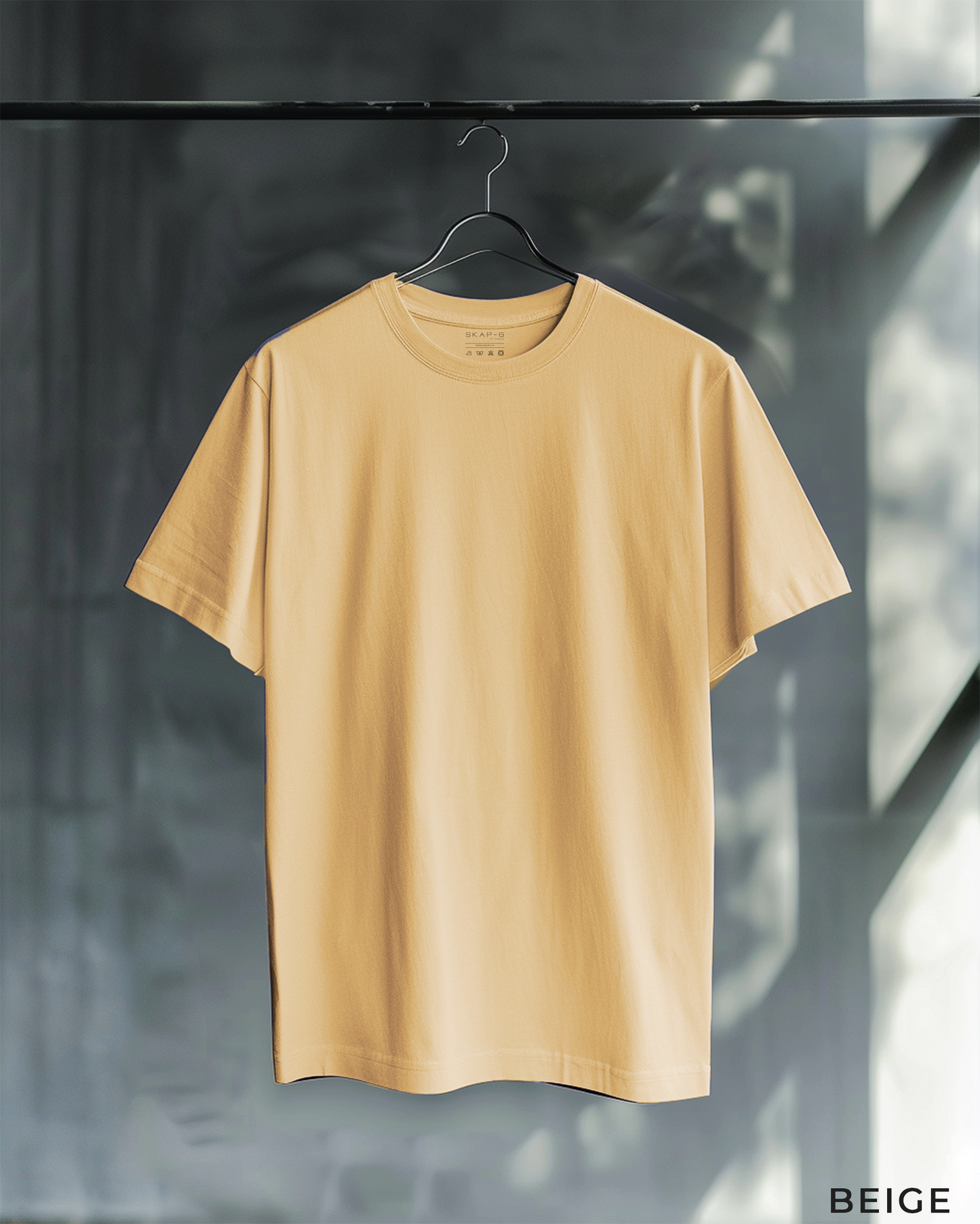 Beige Female Regular T-Shirt