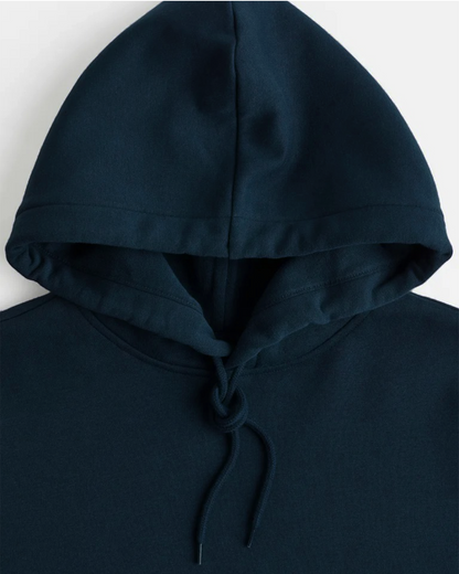 Oxford Blue Oversized Summer Crop Hoodie