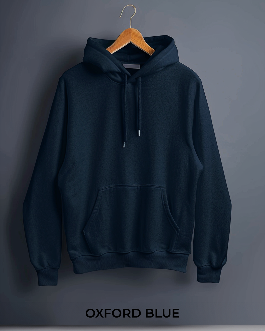 Oxford Blue Male Regular Summer Hoodie