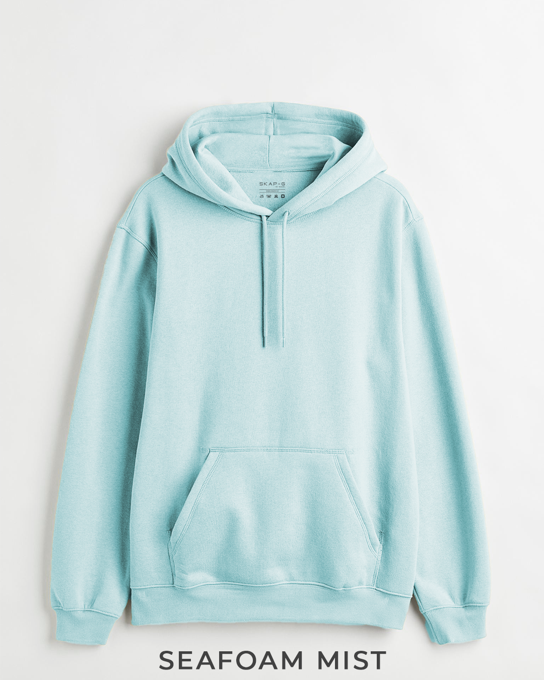 Seafoam Mist Male Oversized Summer Hoodie