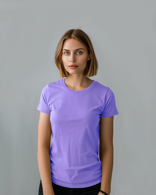 Lavender Female Regular T-Shirt