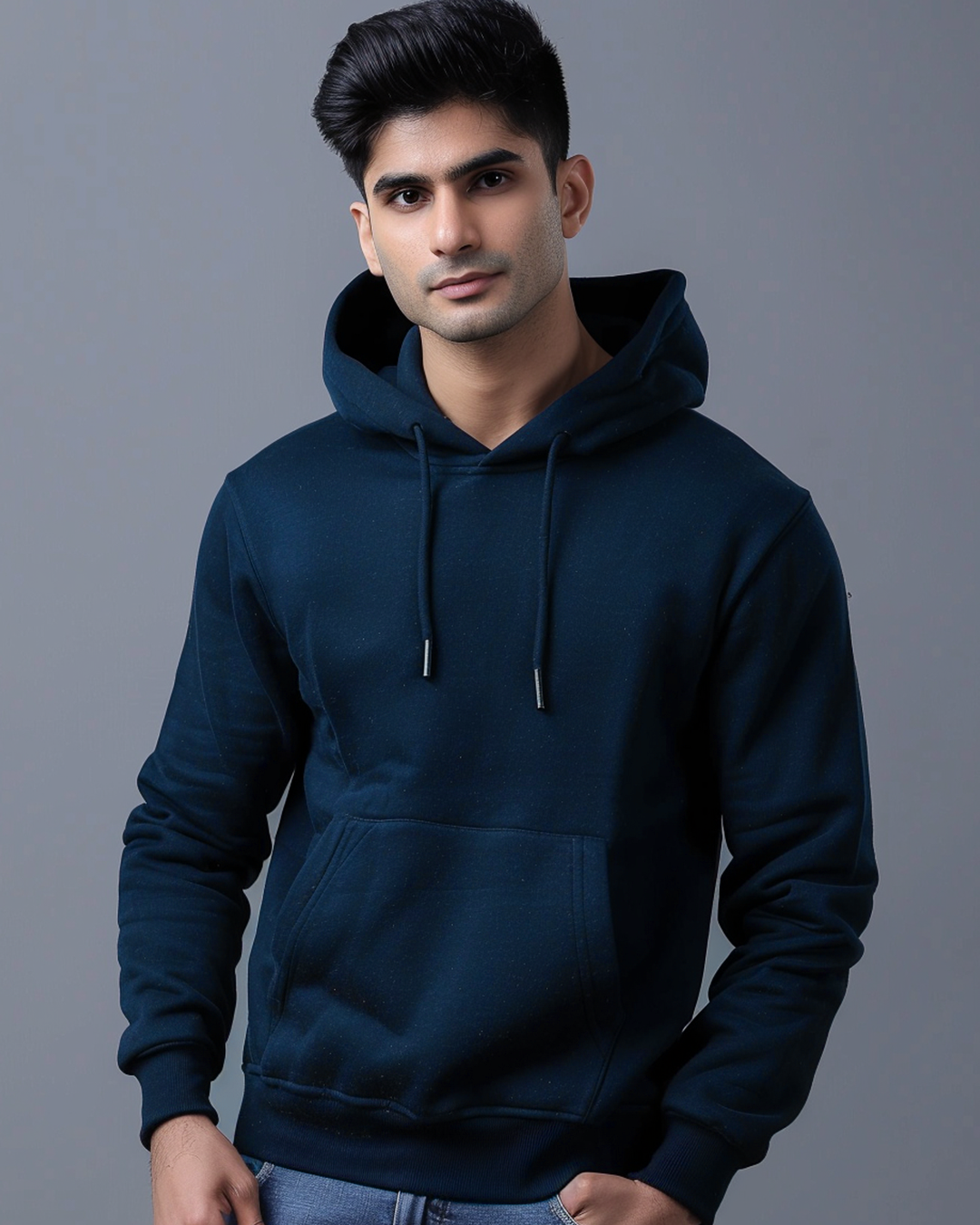 Oxford Blue Male Oversized Hoodie & Lounge Pants Co-Ords