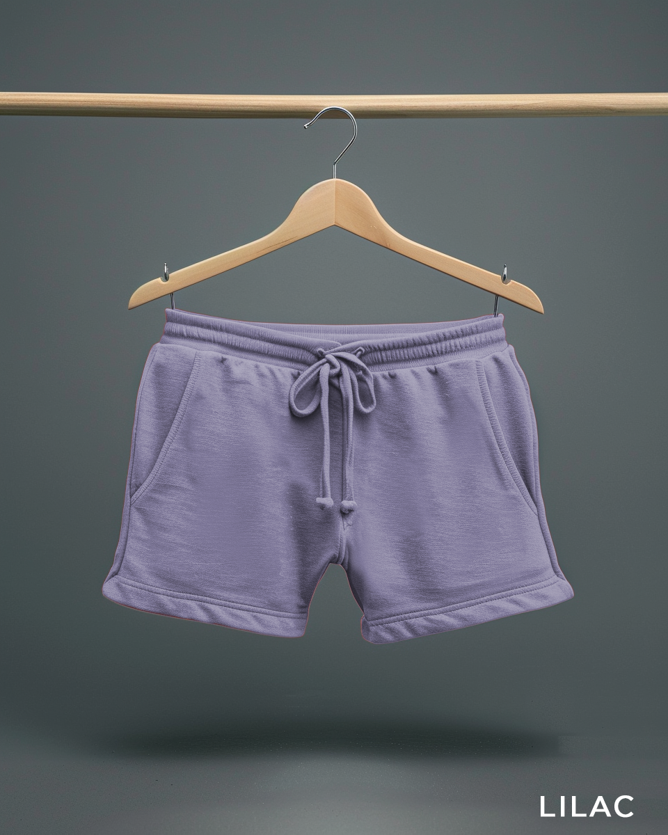 Lilac Female Oversized T-Shirt & Lounge Shorts Co-Ords