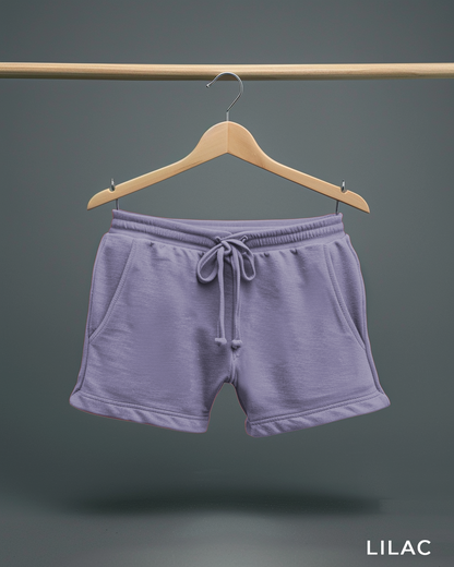 Lilac Female Oversized T-Shirt & Lounge Shorts Co-Ords