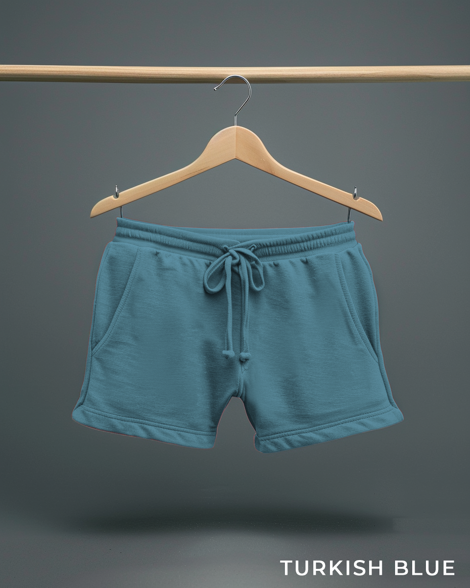 Turkish Blue Female Lounge Shorts