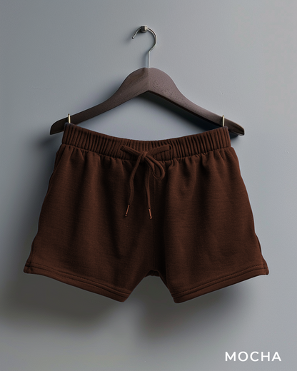 Mocha Female Oversized T-Shirt & Lounge Shorts Co-ords