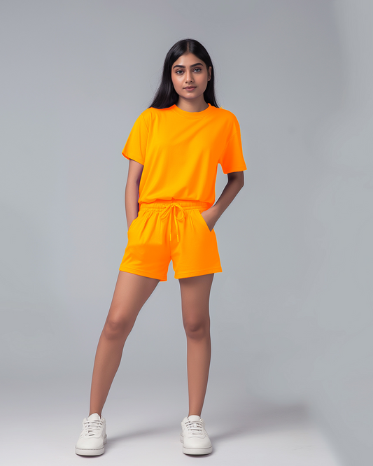 Alfonso Female Oversized T-Shirt & Lounge Shorts Co-ords