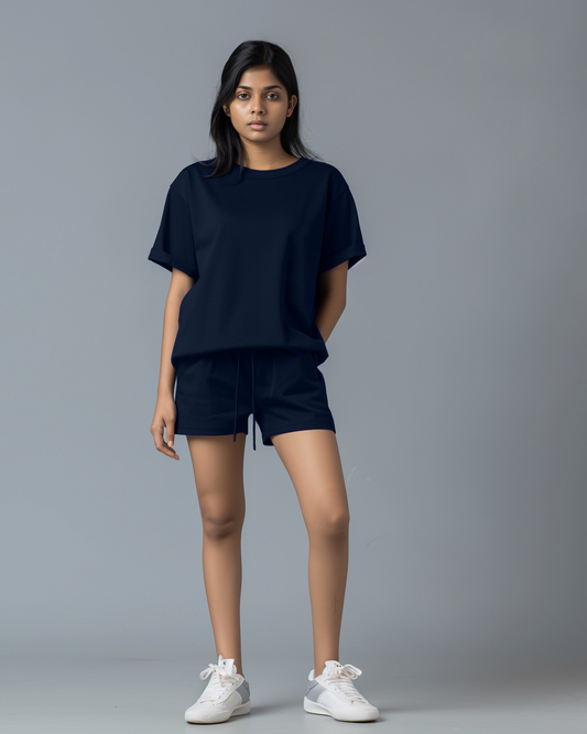 Oxford Blue Female Lounge Shorts