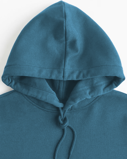 Steel Teal Oversized Hoodie & Lounge Shorts Co-Ords